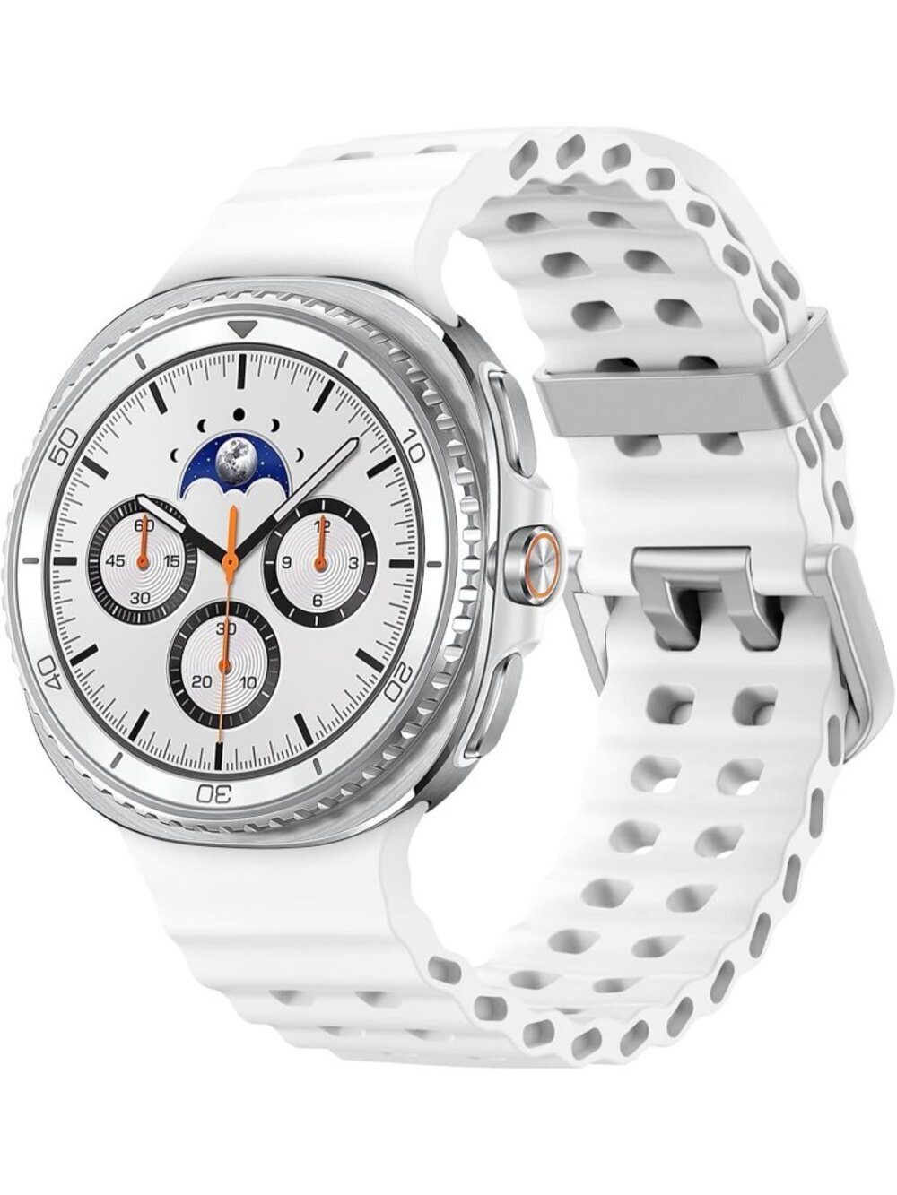 Unisex White Classic Analog Breathable Marine Replacement Samsung Galaxy Watch